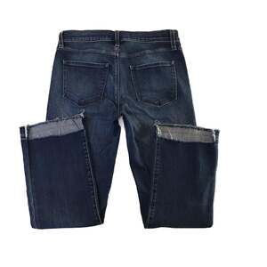 J Brand Raw Hem Straight Leg Jeans Dark Wash Women’s Size 28 denim